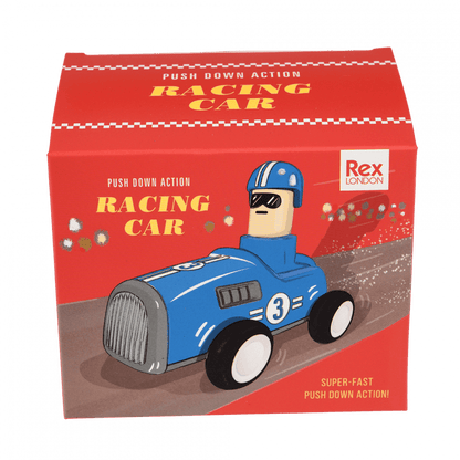 Macchinina a frizione Push Down – Blu | Rex London