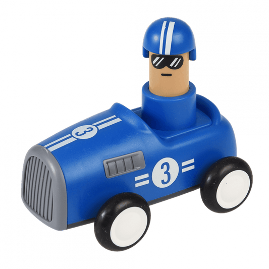 Macchinina a frizione Push Down – Blu | Rex London