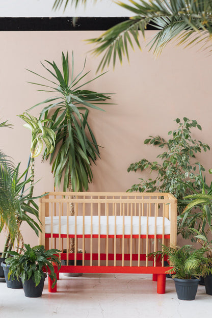 Karl & Fric NOX Cot – Lettino Evolutivo in Legno Massiccio di Betulla con Kit Junior Incluso