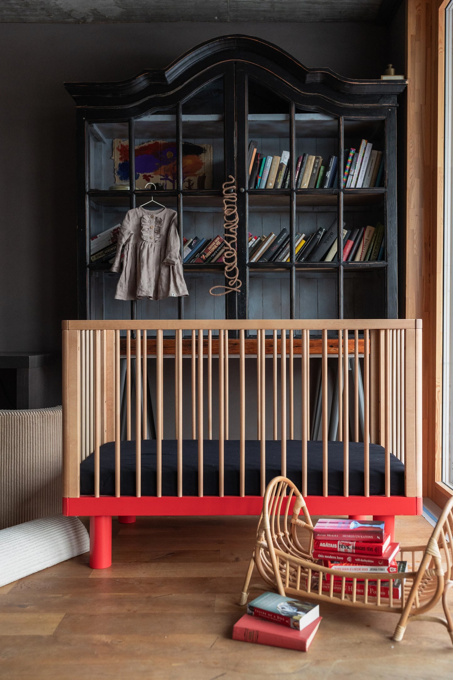 Karl & Fric NOX Cot – Lettino Evolutivo in Legno Massiccio di Betulla con Kit Junior Incluso