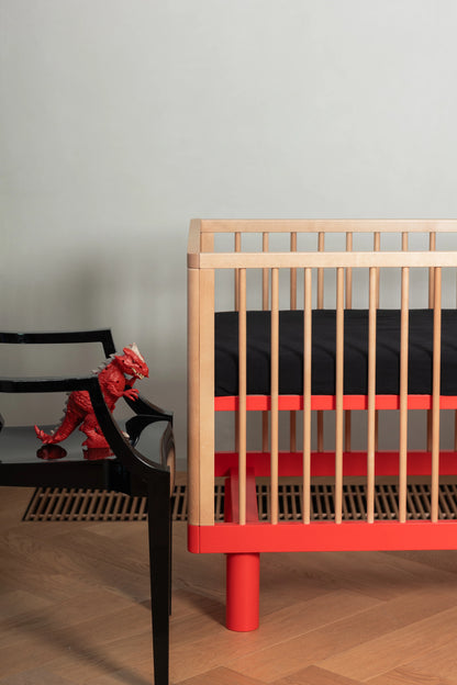Karl & Fric NOX Cot – Lettino Evolutivo in Legno Massiccio di Betulla con Kit Junior Incluso