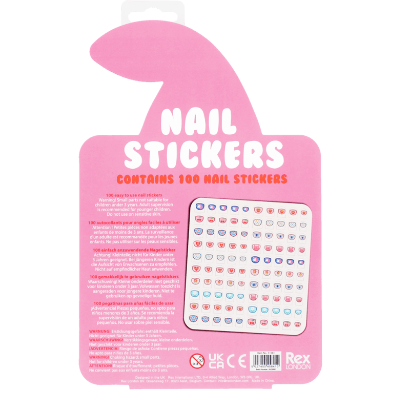 Adesivi per unghie bambini Rex London – Cherry (100 stickers)