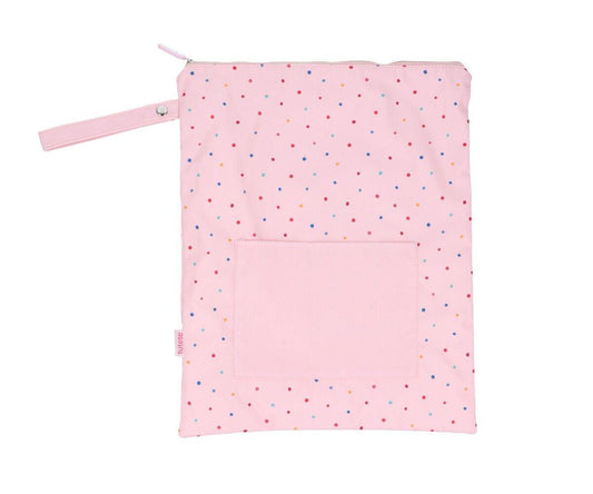 Borsa Impermeabile grande - Pois Rosa - Apple Pie