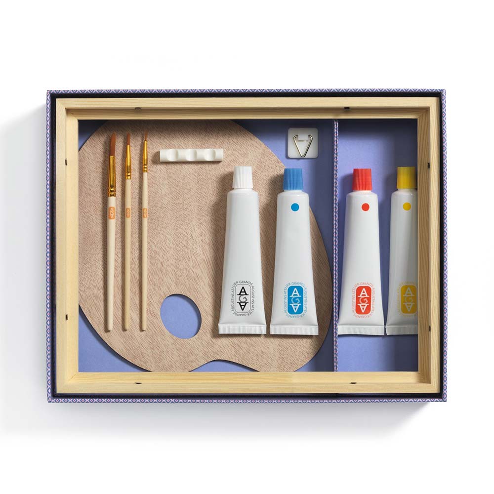 Djeco Atelier 23 – Kit Pittura e Miscelazione dei Colori