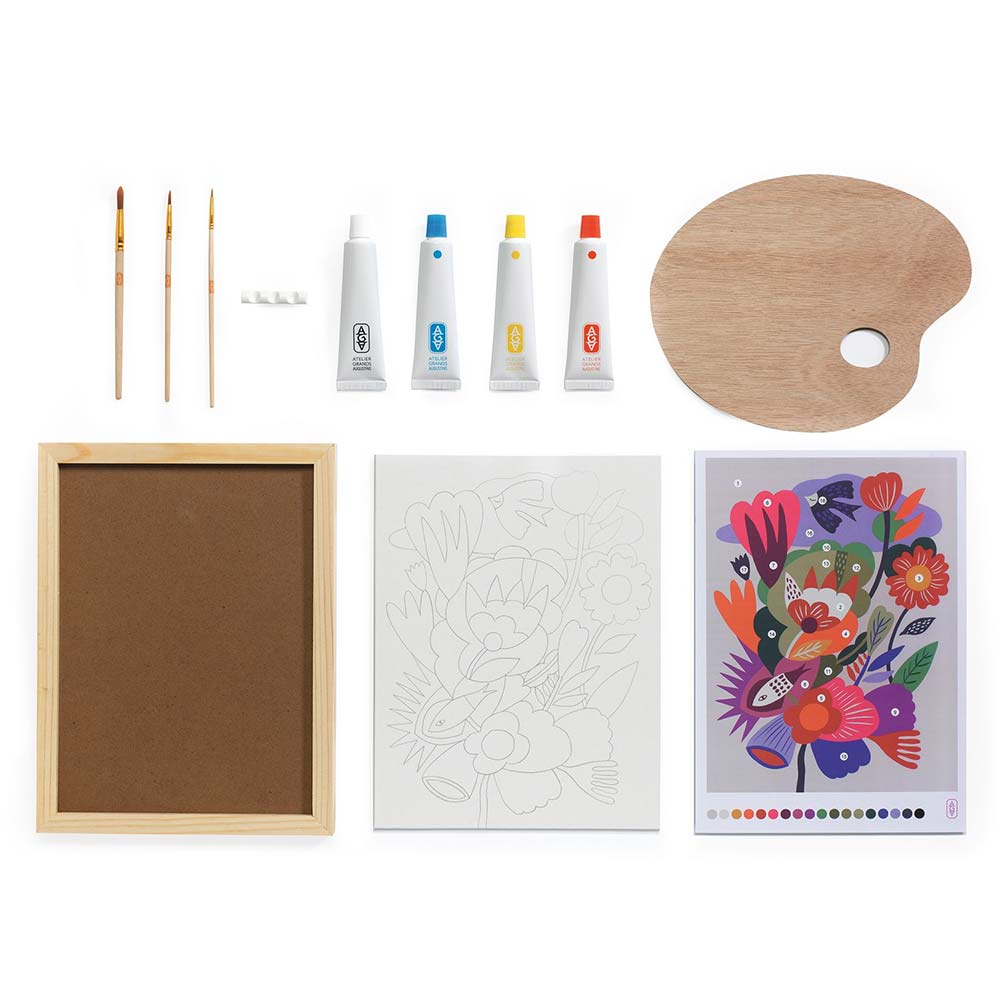 Meecaa - Kit per pittura a olio con numeri iris, per adulti, principianti, fai da te, 40,6 x 50,8 cm (fiore, senza cornice Meecaa - Kit per pittura a olio con numeri iris, per adulti, principianti, fai da te, 40,6 x 50,8 cm (fiore, senza cornice