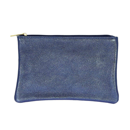 Les Cleias Pochette in Pelle Iridescente con Zip – Rosa