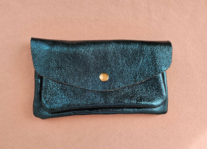 Kangaroo double pocket leather wallet: King
