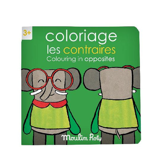 Moulin Roty Album da Colorare "I Contrari" - Apple Pie