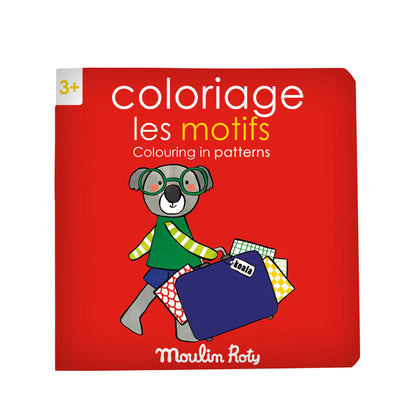 Moulin Roty Album da Colorare "pattern" - Apple Pie
