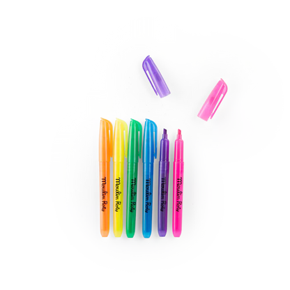 Moulin Roty – Set 6 Pennarelli Fluo – Collezione Les Loufoques