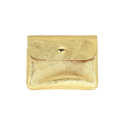 Les Cleias Portafoglio Twin S in Pelle Iridescente – Acqua