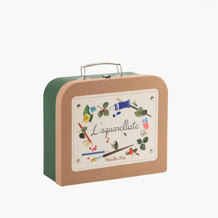 Moulin Roty Le Jardin du Moulin – Valigetta dell’acquerellista con accessori creativi (3+)