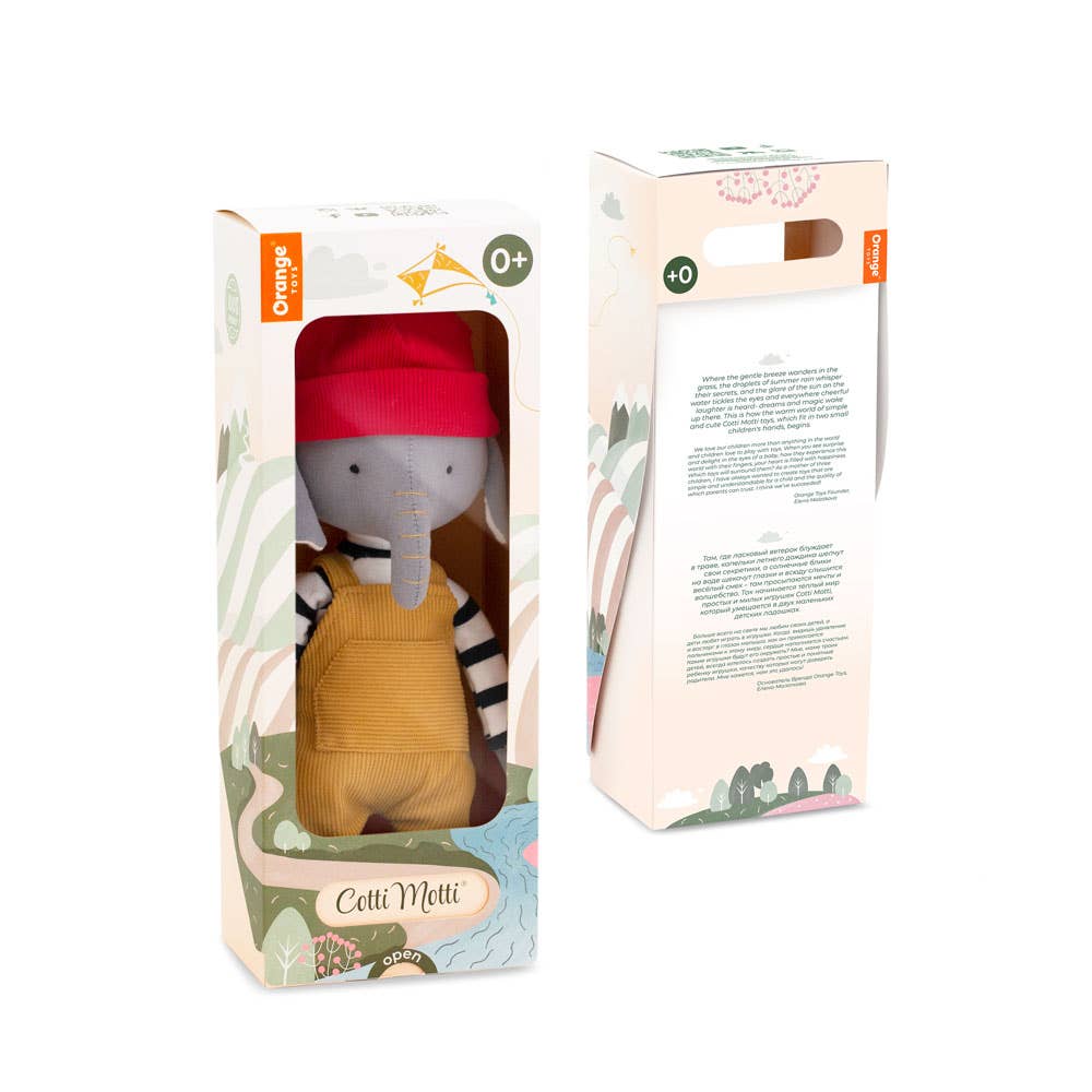 Orange Toys – Peluche in Cotone Alicio l’Elefante (29 cm)