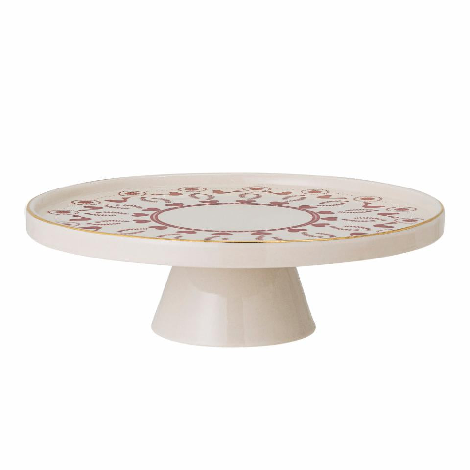 Alzata in gres Bloomingville Jolly Ø26 cm per torte e dolci – stile nordico