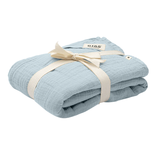 Swaddle 100% Cotone Biologico 120 x 120 cm - Baby Blue - Apple Pie