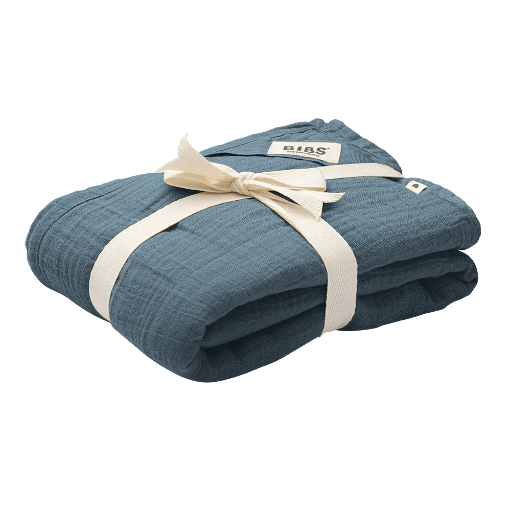 Swaddle 100% Cotone Biologico 120 x 120 cm - Petrol - Apple Pie