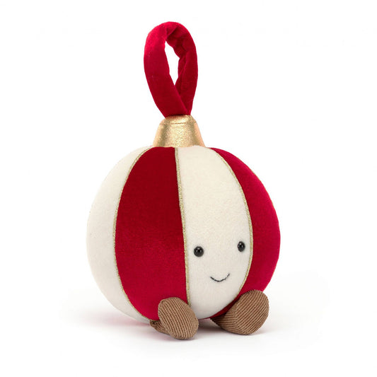 Peluche Decorazione Albero di Natale - Palla di velluto - Apple Pie