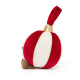 Peluche Decorazione Albero di Natale - Palla di velluto - Apple Pie