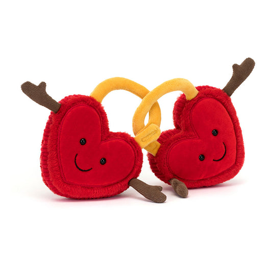 Jellycat Amuseables Peluche Val & Tina Love Locks - Apple Pie