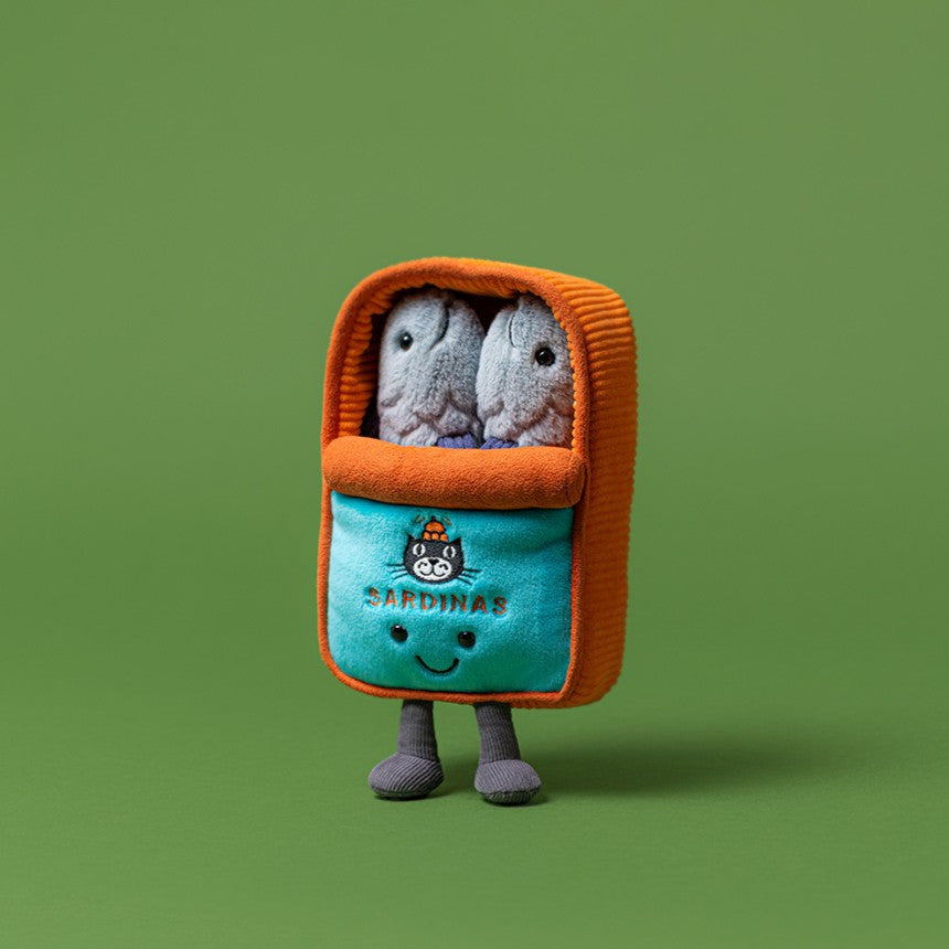 Jellycat Amuseables Sardine Tin – Scatola di Sardine Peluche IN ARRIVO
