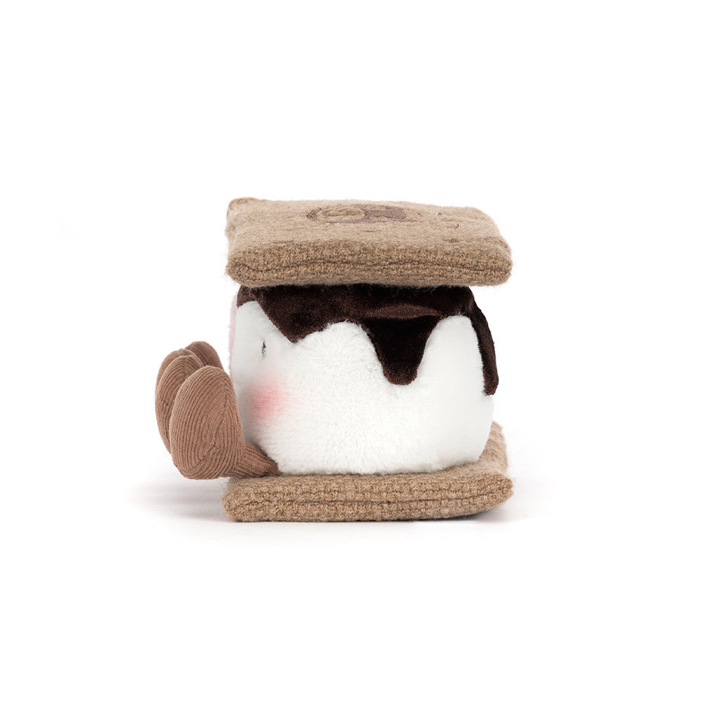 Jellycat Amuseables S'Mores – Morbidissimi Marshmallow e Biscotto di Peluche