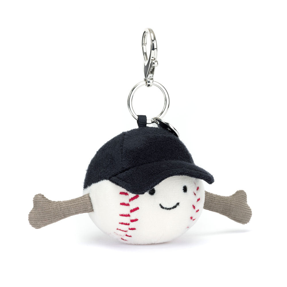 Jellycat Portachiavi Borsa Palla da Baseball – Amuseables Sports - Apple Pie