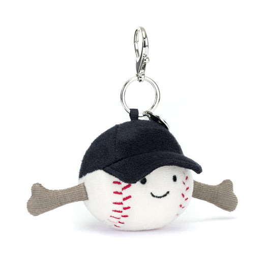 Jellycat Portachiavi Borsa Palla da Baseball – Amuseables Sports - Apple Pie