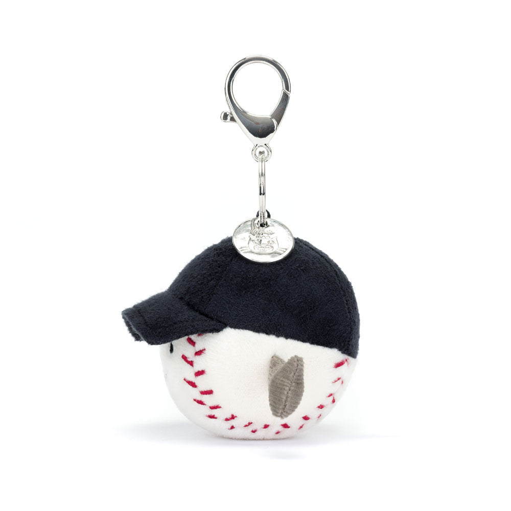 Jellycat Portachiavi Borsa Palla da Baseball – Amuseables Sports - Apple Pie
