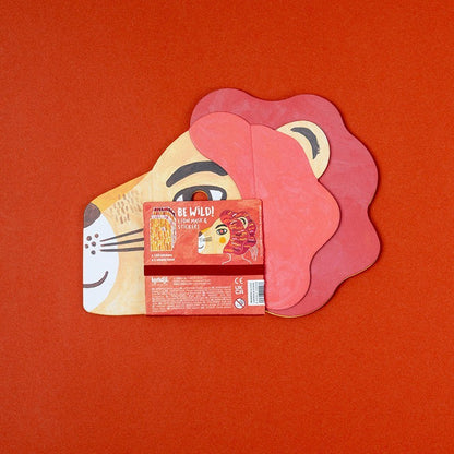 Londji Attività Creativa – Maschera Leone con Adesivi Be Wild!