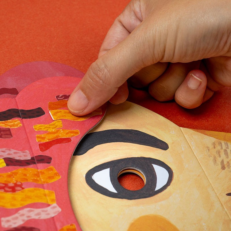 Londji Attività Creativa – Maschera Leone con Adesivi Be Wild!