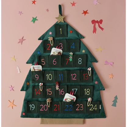 Rockahula Christmas Tree Starry Advent Calendar – Calendario dell’Avvento Albero di Natale in Velluto