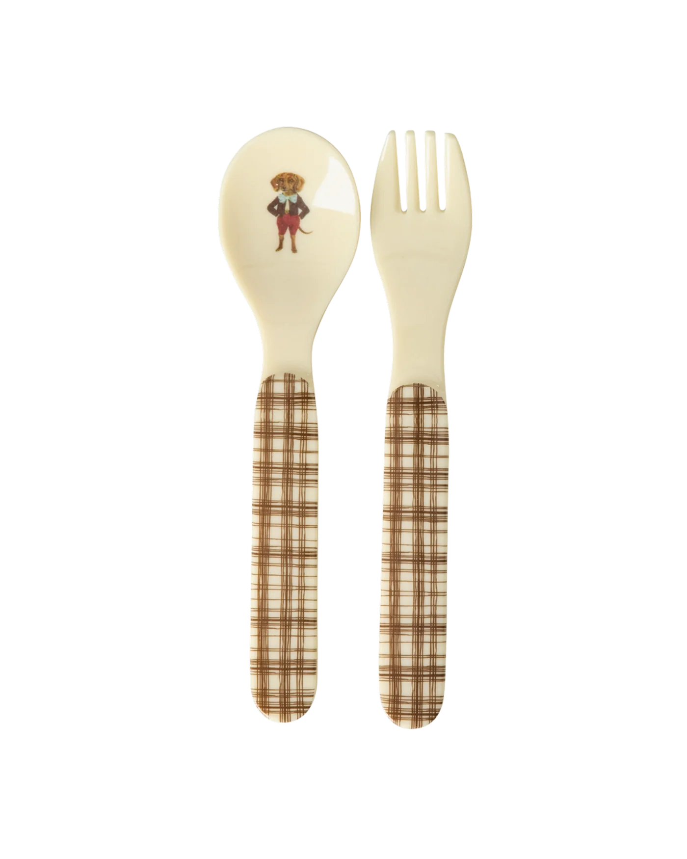 RICE Denmark | Baby Dinner Set – Marrone – Nathalie Lété – Gift Box in Melamina