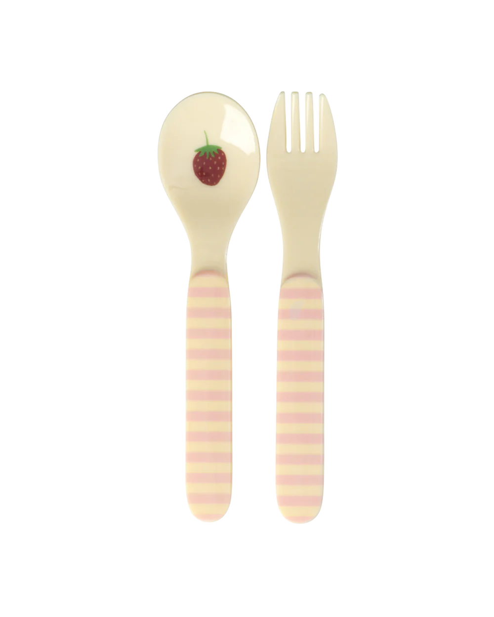 RICE Set Posate in Melamina "Abc" pink - IN ARRIVO