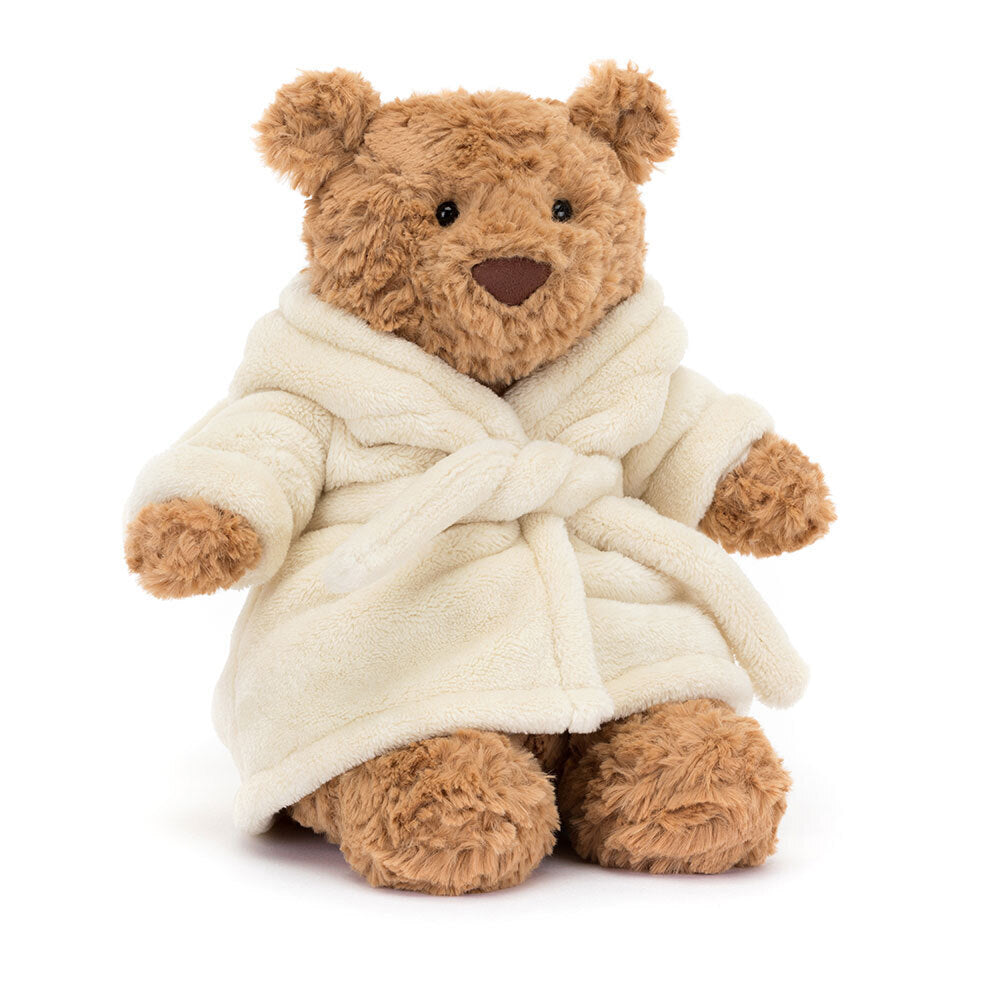 Jellycat Bartholomew Bear Bathrobe Orsetto Peluche con Accappatoio