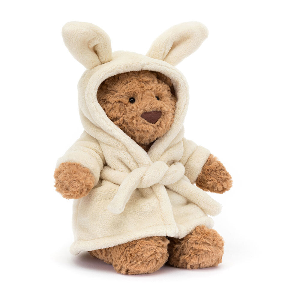 Jellycat Bartholomew Bear Bathrobe Orsetto Peluche con Accappatoio
