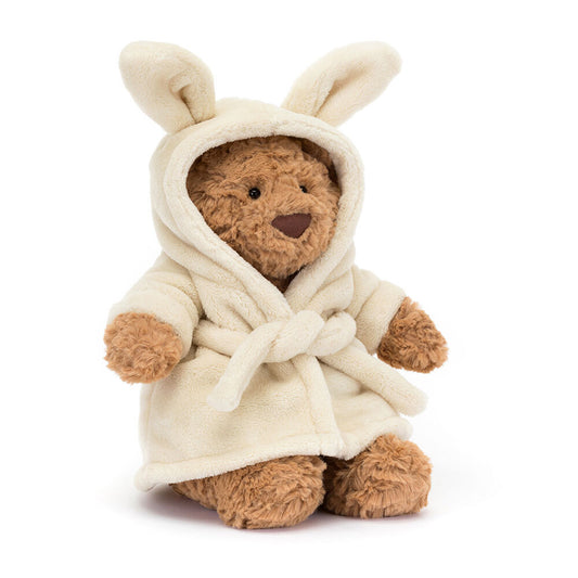 Jellycat Bartholomew Bear Bathrobe Orsetto Peluche con Accappatoio