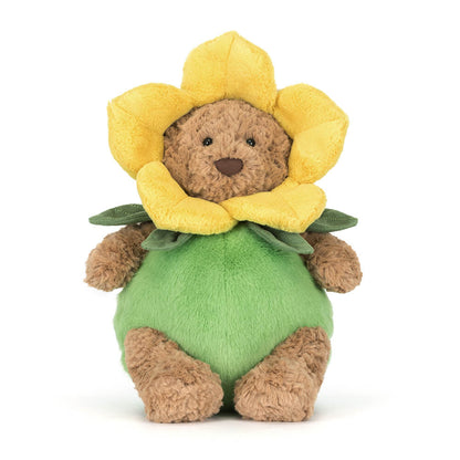Jellycat Bartholomew Bear Daffodil Outfit – Peluche Orsetto con Costume Fiore