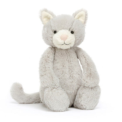 Jellycat Peluche Bashful Gattino Grigio - Medio - Apple Pie