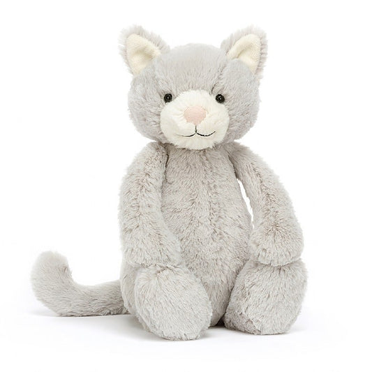 Jellycat Peluche Bashful Gattino Grigio - Medio - Apple Pie
