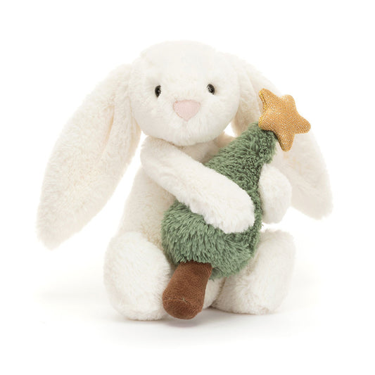 Jellycat Bashful Coniglietto con Albero di Natale - Apple Pie