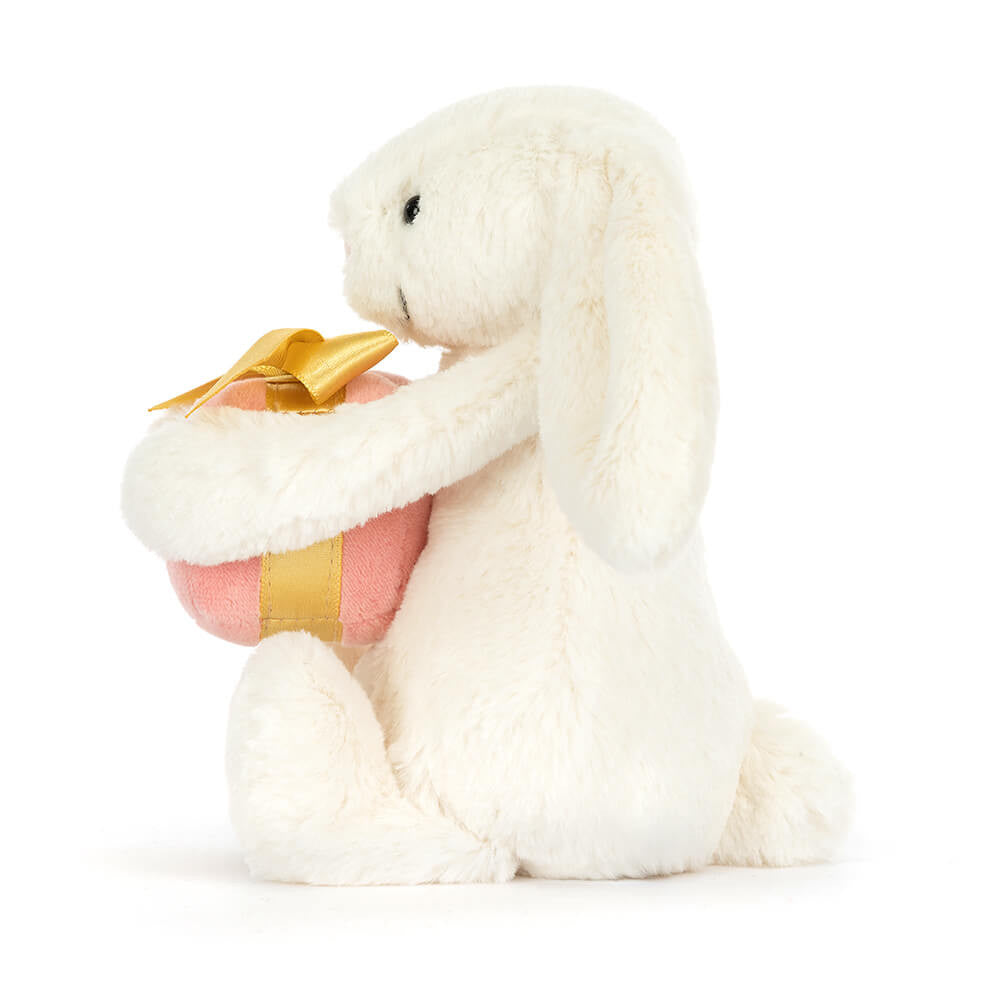 Jellycat Peluche Coniglio Bashful con Regalo - Apple Pie