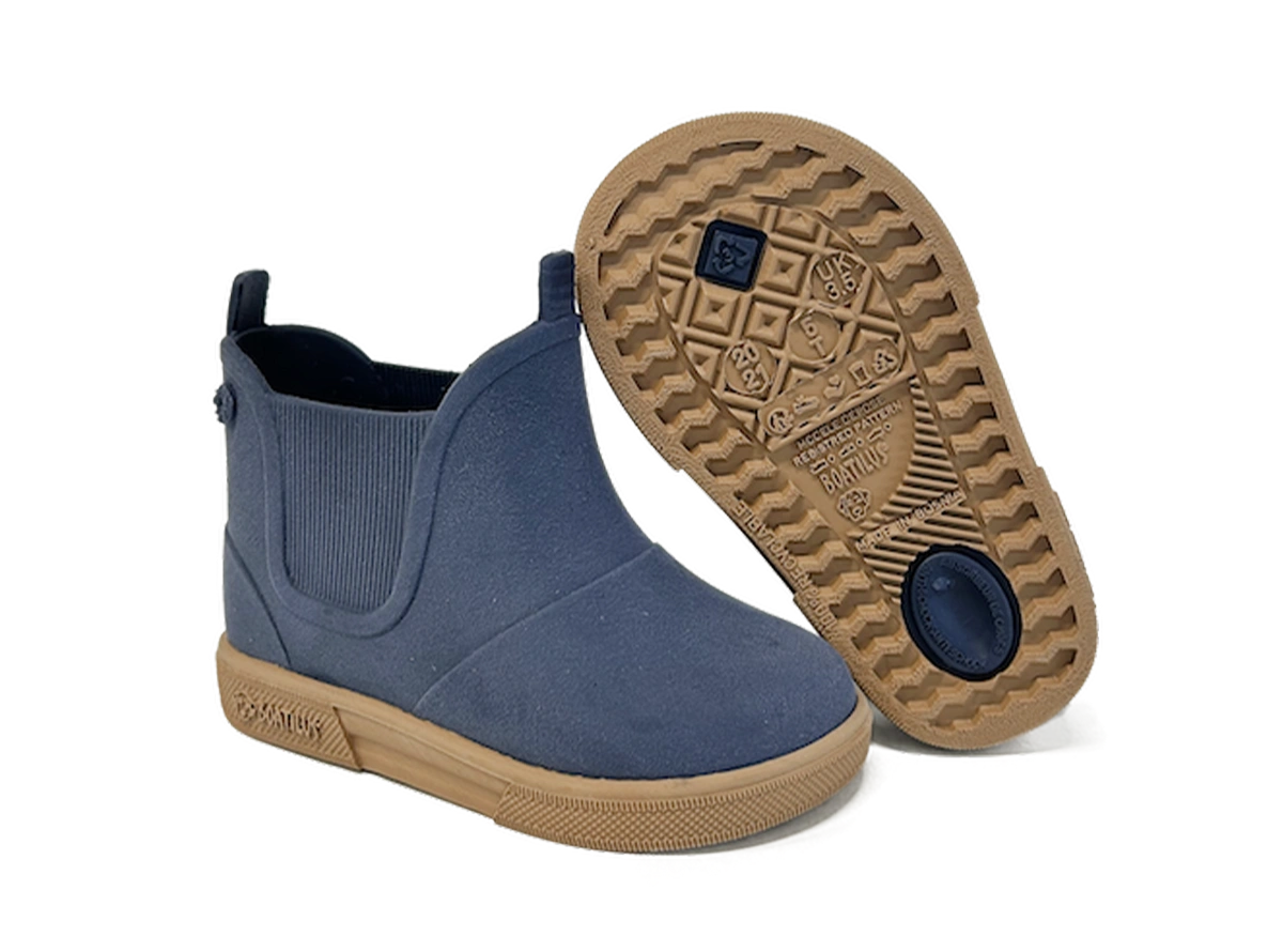 Boatilus Baby Beatly Brushed Navy/Beige – Stivaletti Pioggia Bambino