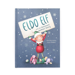 Jellycat Libro "Eldo Elf and the Patchwork Bashful Bunny" - Apple Pie