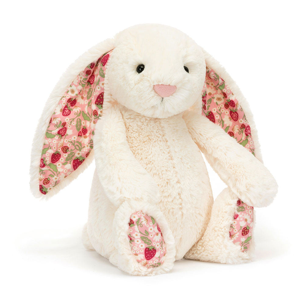 Jellycat Peluche Coniglio Blossom Cream Berry 18cm - Apple Pie