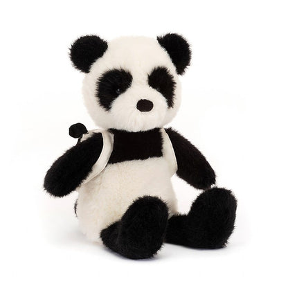 Peluche Panda con Zainetto - L'orso dagli occhiali a passeggio - Apple Pie