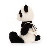 Peluche Panda con Zainetto - L'orso dagli occhiali a passeggio - Apple Pie