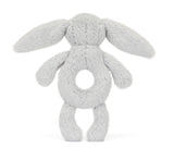 Jellycat Bashful Silver Bunny Ring Rattle - Sonaglio Coniglio Argento - Apple Pie