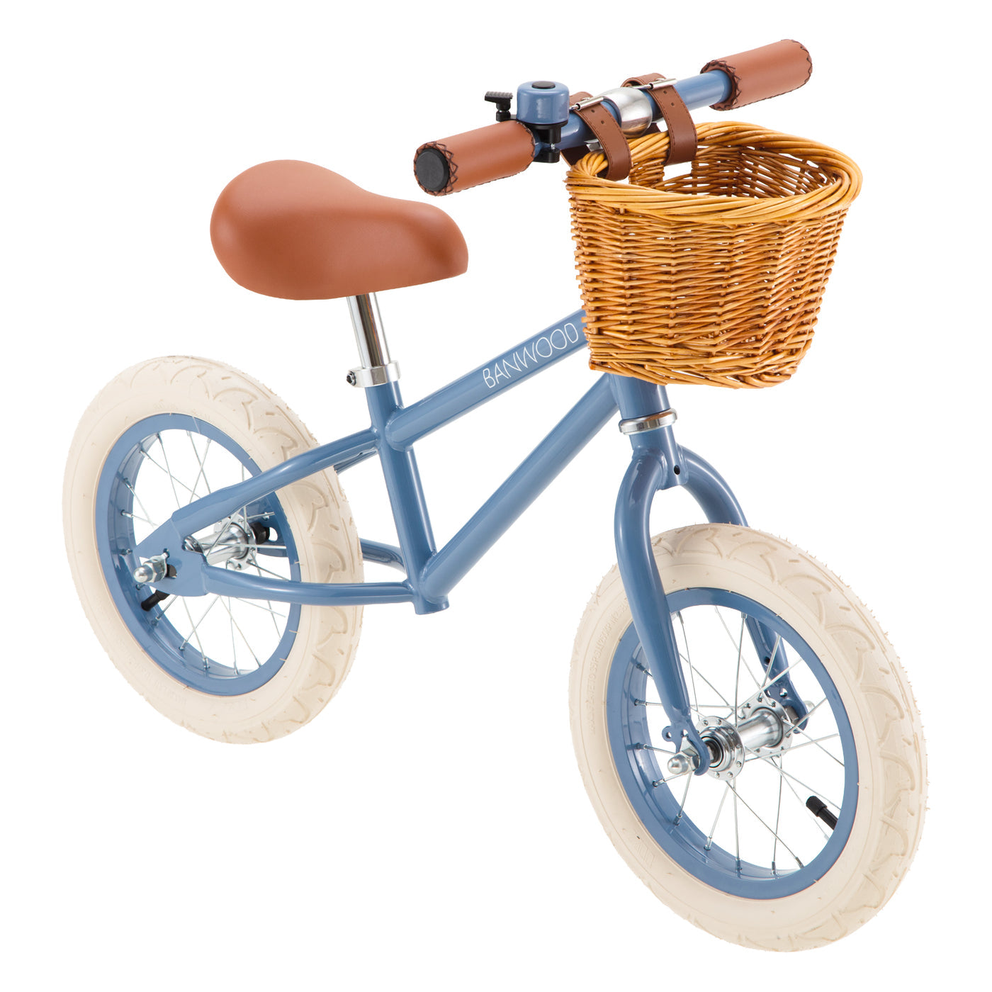 Dettaglio laterale della Banwood Balance Bike Vintage Blu