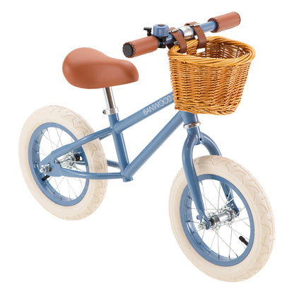 Dettaglio laterale della Banwood Balance Bike Vintage Blu