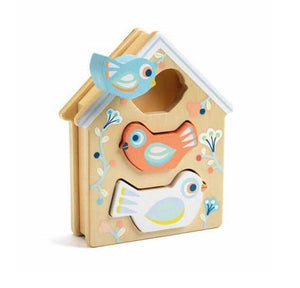 Djeco Casetta con forme ad incastro Baby Birdy - Apple Pie